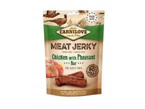 carnilove dog jerky chicken with pheasant bar r