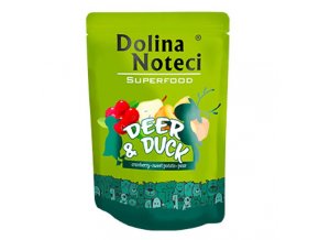 DOLINA NOTECI SUPERFOODS jelen a kachna kapsička pro psy 300 g