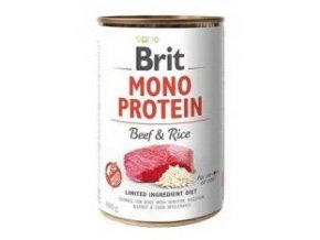 Brit Dog konz Mono Protein Beef & Brown Rice 400g