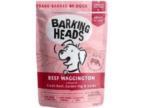 BARKING HEADS Beef Waggington kapsička 300g