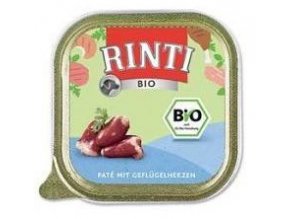 Rinti Dog BIO vanička drůbeží srdíčka 150g