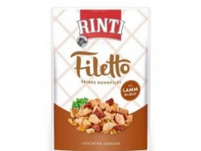 Rinti Dog Filetto kapsa kuře+jehně v želé 100g