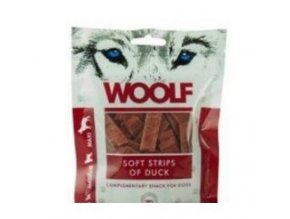 WOOLF pochoutka soft strips of duck 100g