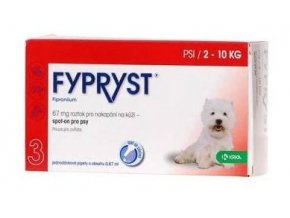 Fypryst Spot-on Dog S sol 1x0,67ml (2-10kg)