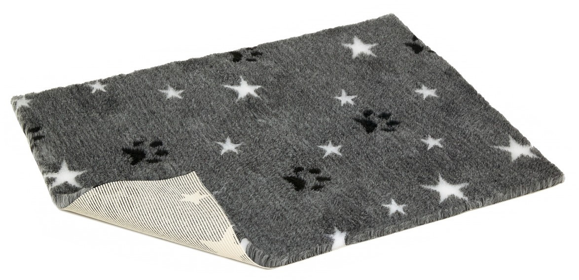 VetBed deka šedá s hvězdami a tlapkami Chovatelské potřeby RAKBrno