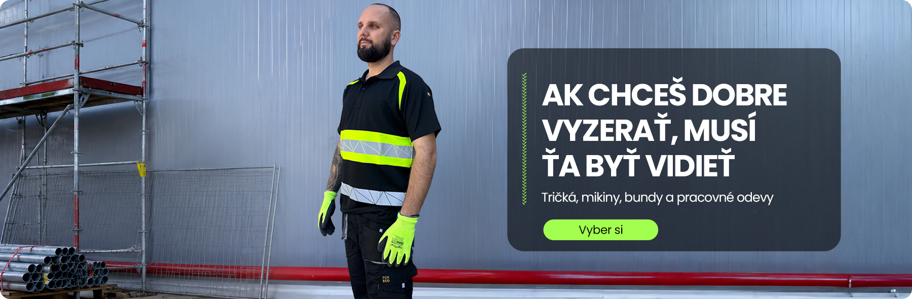 Pracovné reflexné tričko s krátky rukávovm