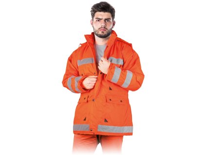 Izolovaná ochranná bunda pre mužov (Farba Oranžová, Veľkosť 2XL)