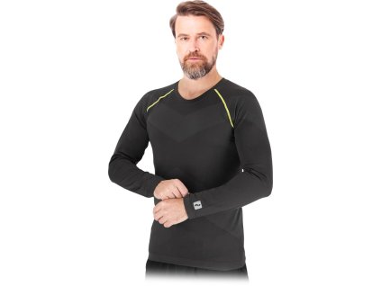 25069 termoaktivne tricko pre muzov farba cierna a siva velkost 2xl