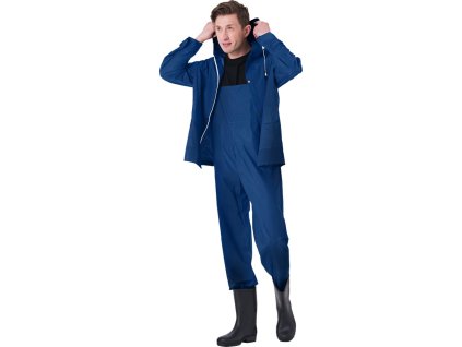 Ochranná dažďová bunda pre mužov (Farba Navy, Veľkosť 2XL)