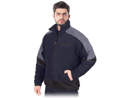 Izolovaná flísová ochranná mikina (Farba Námornícka Modro-Sivá, Veľkosť 2XL)