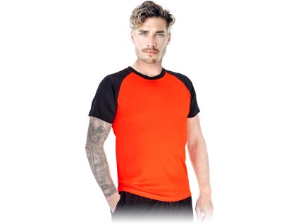 Tričko pre mužov (Farba Oranžovo-Čierna, Veľkosť 2XL)