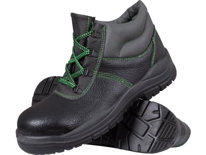 Bezpečnostná obuv pre mužov (Farba Čierno-Sivo-Zelená, Veľkosť 39)