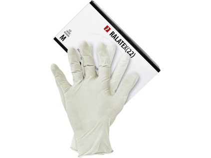 Latexové rukavice pre mužov (Farba Biela, Veľkosť L)