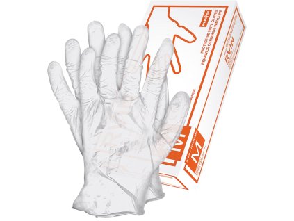 Vinylové rukavice pre mužov (Farba Biela, Veľkosť L)