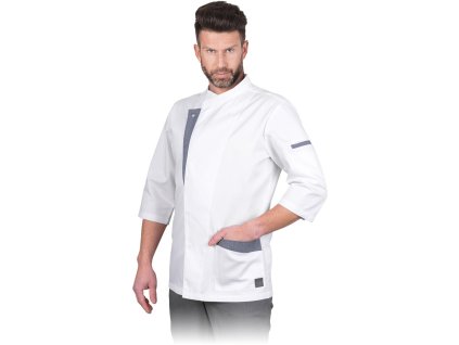 25267 ochranna mikina pre sefkuchara pre muzov farba bielo siva velkost 2xl