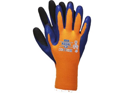 Ochranné rukavice pre mužov (Farba Oranžovo-Modro-Čierna, Veľkosť 10)