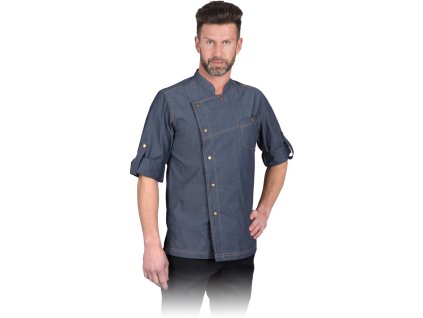 Ochranná mikina kuchára pre mužov (Farba Sivá/Ocelová, Veľkosť 2XL)