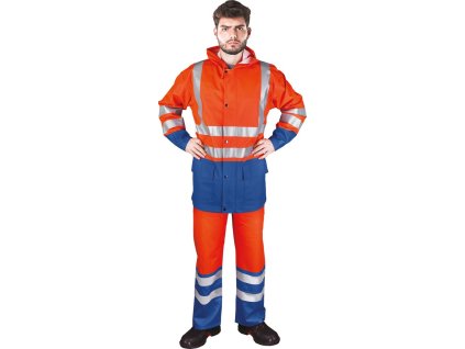 Sada na ochranu pred dažďom pre mužov (Farba Oranžovo-Modrý, Veľkosť 2XL)