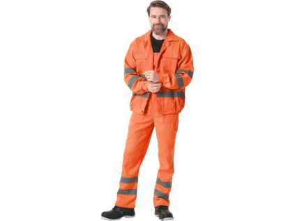 Ochranné odevy pre mužov (Farba Oranžová, Veľkosť 48)