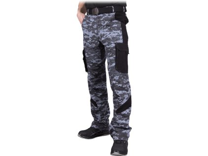 Ochranné nohavice s dlhým pásom pre mužov (Farba Sivočierna, Veľkosť 46)