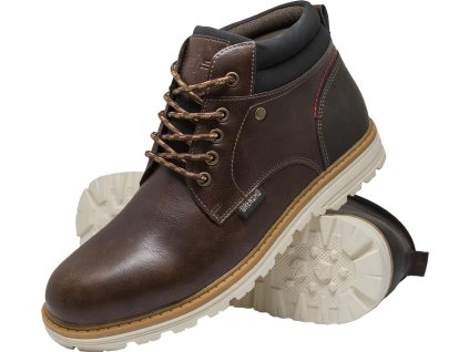 Členkové topánky pre mužov (Farba Hnedý, Veľkosť 39)