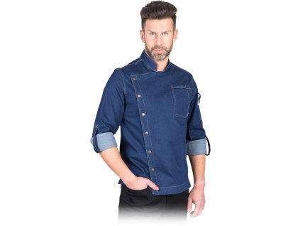 Ochranná mikina kuchára pre mužov (Farba Navy, Veľkosť 2XL)