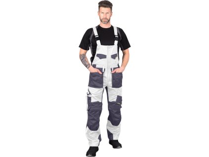 Ochranné kombinézy pre mužov (Farba Bielo-Sivá, Veľkosť 46)