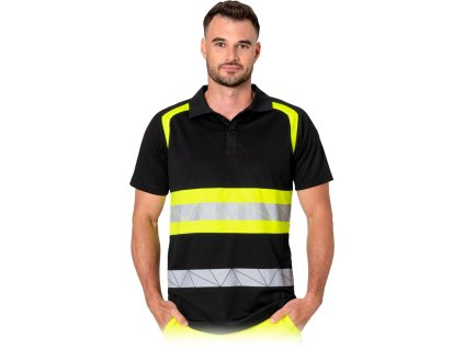 25921 ochranne polo tricko pre muzov farba cierna velkost 2xl