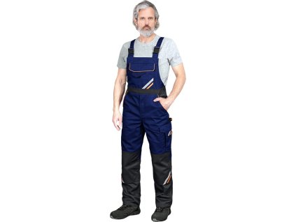 Ochranné kombinézy pre mužov (Farba Modro-Čierna-Oranžová, Veľkosť 46)