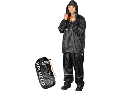 Sada na ochranu pred dažďom pre mužov (Farba Čierna, Veľkosť 2XL)