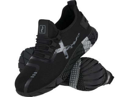 Bezpečnostná obuv pre mužov (Farba Čierna A Sivá, Veľkosť 39)