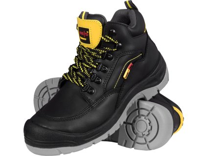 Bezpečnostná obuv pre mužov (Farba Čierna A Žltá, Veľkosť 39)