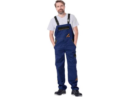 Ochranné kombinézy pre mužov (Farba Modro-Čierna-Oranžová, Veľkosť 46)