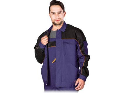 Ochranná mikina pre mužov (Farba Modro-Čierna-Oranžová, Veľkosť 2XL)