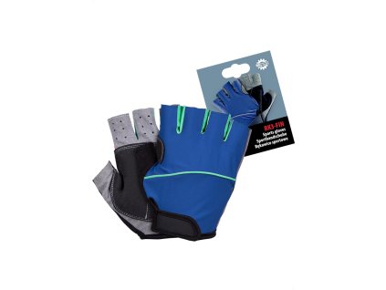 Športové rukavice pre mužov (Farba Modro-Čierna-Mätová, Veľkosť XL)