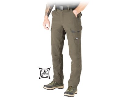 Ochranné nohavice s dlhým pásom pre mužov (Farba Zelená, Veľkosť 46)