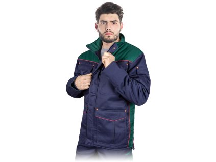 Izolovaná ochranná bunda pre mužov (Farba Námornícka Modro-Zelená, Veľkosť 2XL)