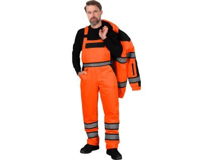 Izolované ochranné nohavice bigbang pre mužov (Farba Oranžovo-Čierna, Veľkosť 2XL)