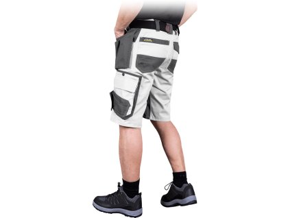 26416 ochranne nohavice do pasu kratke pre muzov farba bielo siva velkost 2xl