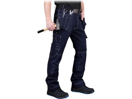 Ochranné nohavice s dlhým pásom pre mužov (Farba Navy, Veľkosť 48)