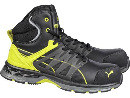 Bezpečnostná obuv pre mužov (Farba Čierna A Žltá, Veľkosť 39)