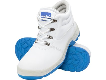Bezpečnostná obuv pre mužov (Farba Biela ​​A Modrá, Veľkosť 39)