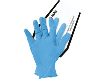 Nitrilové rukavice pre mužov (Farba Modrá, Veľkosť L)