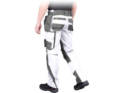 Ochranné nohavice s dlhým pásom pre mužov (Farba Bielo-Sivá, Veľkosť 46)