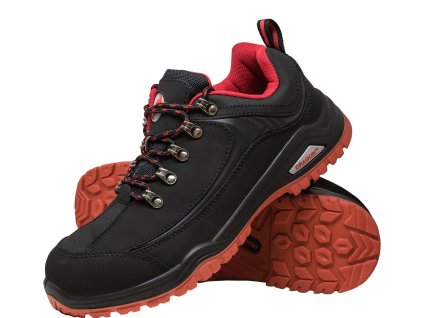 Bezpečnostná obuv pre mužov (Farba Čierna A Červená, Veľkosť 39)