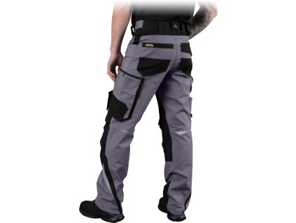 Ochranné nohavice s dlhým pásom pre mužov (Farba Sivočierna, Veľkosť 46)