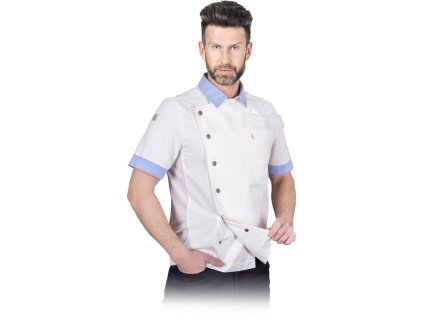 Ochranná mikina kuchára pre mužov (Farba Biela, Veľkosť 2XL)