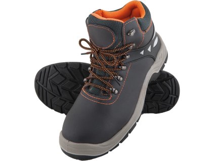 Bezpečnostná obuv pre mužov (Farba Čierno-Sivo-Oranžové, Veľkosť 39)