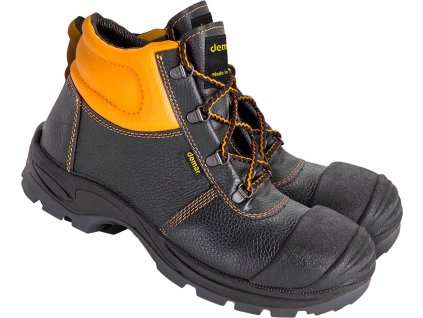 Bezpečnostná obuv pre mužov (Farba Čierna A Oranžová, Veľkosť 40)