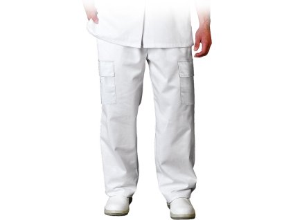 26980 1 ochranne nohavice s dlhym pasom pre muzov farba biela velkost 2xl